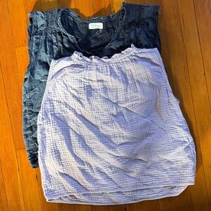 Velvet by Graham & Spencer Black and Lavender Tops